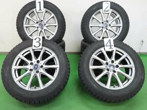 4本 社外 17インチ 7J +38 114.3 スタッドレス ダンロップ ウインターマックス WM02 2021年 225/60R17 アルファード ヴェルファイア 平面座