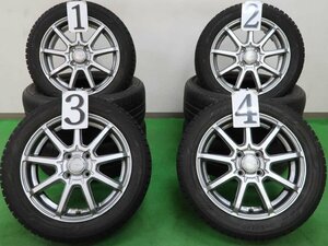 4本 GRASS 15インチ 4.5J +45 スタッドレス ヨコハマ アイスガード IG60 2021年 165/60R15 ハスラー ソリオ デリカD2 キャストアクティバ