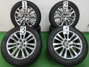 4本 トヨタ ハリアー 60系 純正 18インチ 7.5J+45 5H 114.3 スタッドレス NANKANG ICEACTIVA AW-1 2021年 235/55R18 プレミアム プログレス