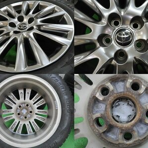 4本 トヨタ ハリアー 60系 純正 18インチ 7.5J+45 5H 114.3 スタッドレス NANKANG ICEACTIVA AW-1 2021年 235/55R18 プレミアム プログレスの画像6