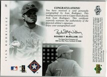 MLB☆イバン・ロドリゲス 00 UD SP Authentic 直筆サインカード_画像2