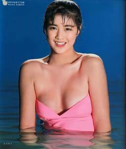 彡菊池桃子　桃色水着　A1サイズ・ポスター