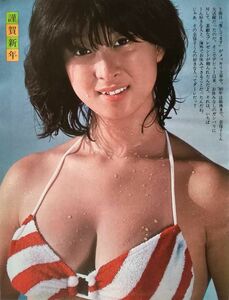 彡河合奈保子　縞ビキニ　A1サイズ・ポスター