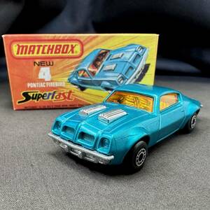 ◆MATCHBOX new4 PONTIAC FIREBIRD ポンティアック ファイヤーバード MADE IN ENGLAND ヴィンテージ品 ミニカー