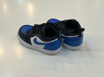 6781　NIKE　ナイキ　Jordan 1 Low Alt Baby/Toddler Shoes　ジョーダン 1 LOW ALT ベビーシューズ　白/黒/青　13cm　箱付き_画像5