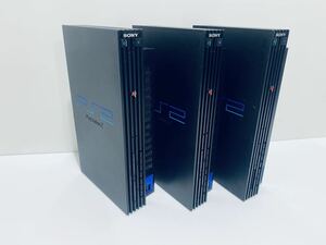 SONY ソニーPS2 本体 厚型 3点セット SCPH-50000 SCPH-10000 まとめ売り/ パワーを確認(H-114)