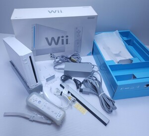 Wii white body console box . all. original accessory attaching operation goods (M-29)