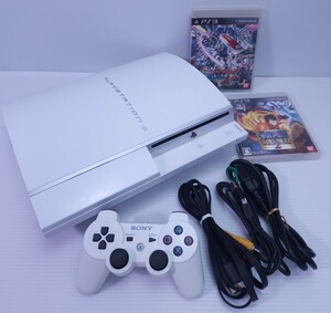 美品/ 動作品 PS3 本体 プレステ3プレイステーション3 PlayStation3 CECHH00 F.W 4.65 40GB/ コントローラ/ゲームソフト セット(H-47)