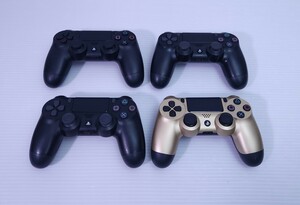 美品 SONY PlayStation4 コントローラー デュアルショック PS4 ワイヤレスコントローラ 4台 パワー確認済み 動作未確認 (H-40)
