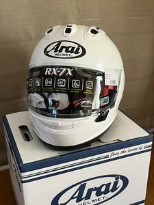 Arai RX-7X グラスホワイト 中古 Lサイズ