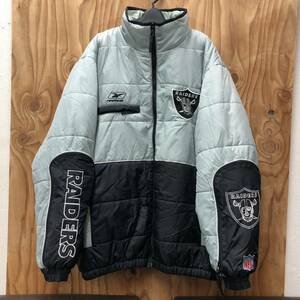 リーボック NFL レイダース Reebok RAIDERS 中綿ジャケット Mサイズ ジャンパー 