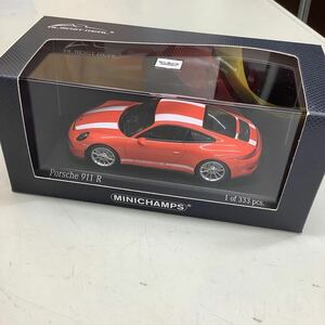 (16) MINICHAMPS ミニチャンプス ALMOST REAL Porsche 911 R 1/43 ミニカー Lavaorange 