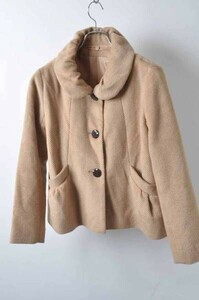 wqw1228 *pour la frime* оттенок коричневого короткий ворсистый ткань пальто 