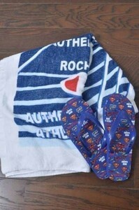 rqr0516 *Champion* small of the back volume towel & Superman beach sandals 