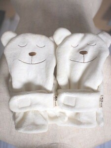 rsrs 764 child clothes w.w.B. fashion accessories gloves bear white 