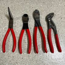 マックツール MAC TOOLS クニペックス　KNIPEX ダブルネーム　4本セット　スナップオン　SNAP-ON ニッパー　ラジオペンチ　コブラ_画像3