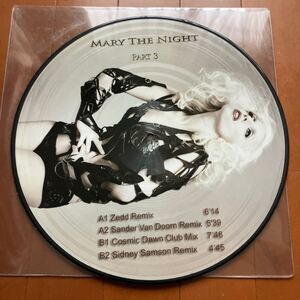 試聴済　未使用に近い　美盤　Lady Gaga / Marry The Night Part 3★ピクチャー盤12インチ 稀少盤　レディーガガ