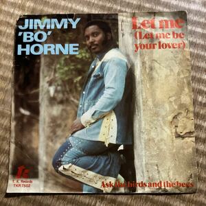 試聴済　EP　【Disco & Soul 7inch】Jimmy Bo Horne / Let Me / ask the birds and the bees 稀少盤