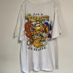 90s 00s USA ビンテージ ヴィンテージ Tシャツ tee アメリカ 古着 オールド us navy トラ アニマル タトゥー ミリタリー ストリート 