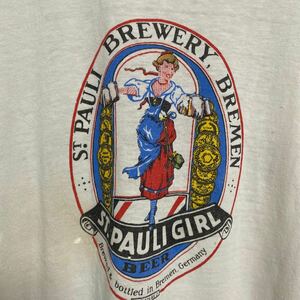 レア 80s 90s USA製 ビンテージ ヴィンテージ Tシャツ tee ノースリーブ アメリカ製 古着 ビール 企業物 ロゴ アート art バンド ロック