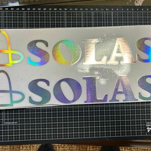 SOLAS カッティングステッカー　２枚セット　ソラス　ジェット　ペラ