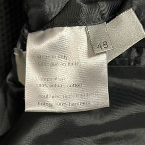 極美品 希少 48 サイズ Dior HOMME ディオールオム 04ss エディ期 strip period jacket テーラードジャケット 4EH1022843 ブラック メンズの画像9