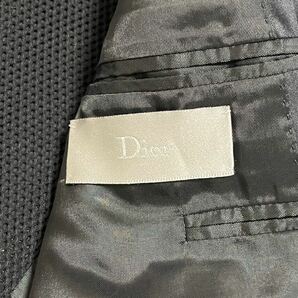 極美品 希少 48 サイズ Dior HOMME ディオールオム 04ss エディ期 strip period jacket テーラードジャケット 4EH1022843 ブラック メンズの画像8