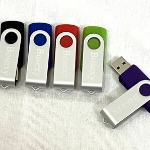 Bosexy 4GB USB フラッシュドライブ 5点 USBメモリ 回転式 セット販売 メモリスティック ペンドライブ LEDインジケーター付きの画像8