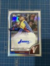 2023 Andrs Gimnez Topps World Baseball Classic Autographs_画像1