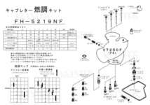 ■ FH-5219NF/R　VT250F FE MC08　キャブレター リペアキット　キースター　燃調キット　6_画像5