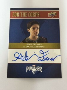 2020 UPPER DECK MARVEL PUNISHER Kobi Frumer as Zach Lieberman Auto