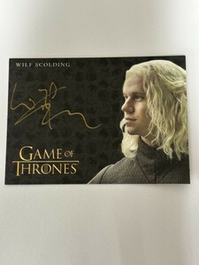 2018 RITTENHOUSE GAME OF THRONES Wilf Scolding as Rhaegar Targaryen Auto