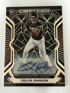 2020 PANINI OBSIDIAN FOOTBALL Collin Johnson Auto