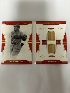 2018 PANINI NATIONAL TREASURE BASEBALL Al Simmons Booklet Relic /25