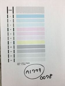 【A1779】プリンターヘッド ジャンク 印字確認済み QY6-0078 CANON キャノン PIXUS MP990/MG6130/MG6230/MG8130/MG8230