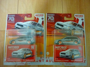 MATCHBOX　COLLECTORS　2002　AUDI　RS6　AVANT　マッチボックス　アウディ　2台　70YEARS　SPECIAL EDITION　スペシャルエディション