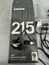 SHURE イヤホン SE215-K-A ブラック _画像2