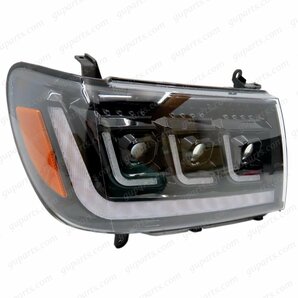 トヨタ ランド クルーザー 100 系 UZJ100W HDJ101K LED ヘッドライト ランプ グリル セット ブラック フェイスチェンジの画像10