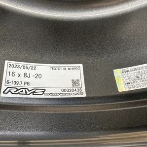 新品即納 在庫あり RAYS レイズ TE37XT SL 16インチ 8J -20 6H PCD139.7 PG 4本セット 新品未使用の画像3