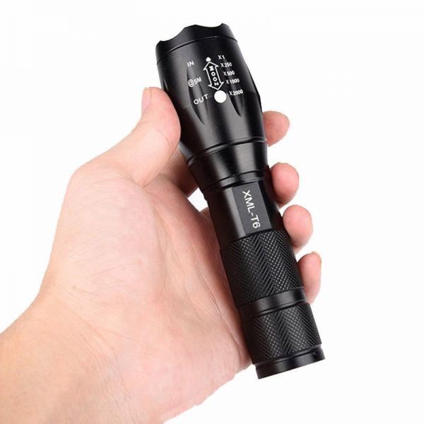 ■『新品未使用』USB充電式 超明るい LEDランプ 高輝度ライト LED懐中電灯 ポータブルライト キャンプ 夜釣り アウトドア 防水