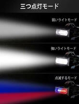 注目 【オマケ付き】USB充電式 巨大COB搭載LED ヘッドライト 大容量バッテリー付き 防水 懐中電灯プレゼント♪_画像2