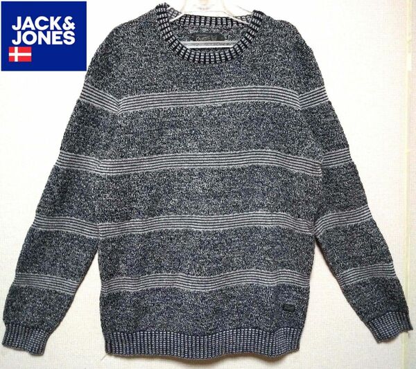 デンマーク発 ジャック&ジョーンズ メンズ 綿セーター 大きいサイズJack & Jones コットン ニット クルーネック