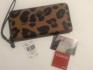 ［1円スタート］COACH コーチ　新品未使用　長財布　レオパード　cc865