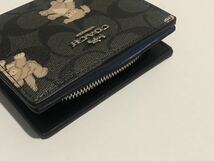 ［1円スタート］COACH コーチ　折財布　二つ折り　ブラック系マルチカラー　新品未使用　cc921_画像5