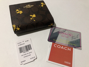 ［1円スタート］COACH コーチ　財布　新品未使用　C4592　ピーナッツコラボ　ブラウン