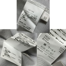 美品 adabat アダバット ゴルフ 日本製 サルーキー ロゴ 刺繍 キーネック トレーナー メンズ 50 XL ライトグレー GOLF ワールド_画像10