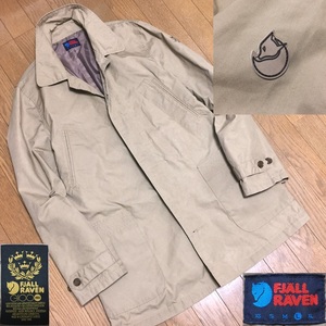 FJALL RAVEN フェールラーベン FR-1138 TRAVEL 撥水 G1000 ワックスコットン フィールドコート メンズ L ベージュ キャンプ アウトドア