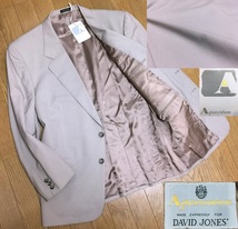 Aquascutum アクアスキュータム DAVID JONES デヴィッドジョーンズ別注 ウール地 テーラードジャケット メンズ 112cm L-XL程度 ベージュ系_画像1