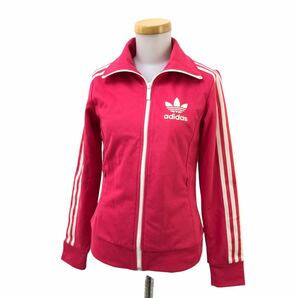 NB210 未使用品 adidas アディダス トラックジャケット ジャージ トトレフォイル オリジナルス 上着 羽織り ピンク レディース Mの画像1