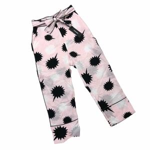 B376 unused goods DIESEL diesel pants trousers bottoms belt attaching pattern bread thin pink series cosmic pattern total pattern lady's 23